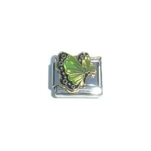 Buy Clearly Charming August Peridot Color Butterfly Birthstone Insect Animal Italian Charm by Clearly Charming