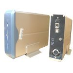 Electronics : USB2.0 IDE External Aluminum Mobile Storage Enclosure for 3.5" inch HDD or 5.25" CD DVD Drive Fan Cooled