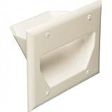 Datacomm 3-Gang Recessed Low Voltage Cable Plate