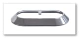 BRACKET, CHROME TRIM FLANGE FOR 2.5 OVAL C/M LED LAMP