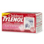 Tylenol Acetaminophen for Ages 2-11, 80 mg, Bubble Gum Flavor, Soft-Chews Tablets 30 chewable tablets