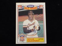 Signed McCovey, Willie (San Francisco Giants) 1985 Topps Baseball Card (1984 All Star)