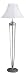 Three Way Metal Floor Lamp w Silk Shade
