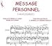Partition : Message personnel - Piano et paroles
