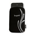 Tasche SlimCase silver "b" SoftTouchNeopren von bugatti passend f&uuml;r LG Electronics KE970, KE 970, schwarz, silber