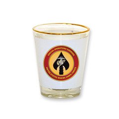 USMC Shot Glass USMC Gifts Marsoc Marines Military Gifts (USMCSHOT3)