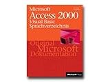 Microsoft Access 2000 Visual Basic Sprachverzeichnis - reference book - German Software