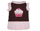 Yummy Chocolate Ruffle Dog Dress (Medium)