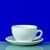 Fairmont White Porcelain Latte Cup and Saucer