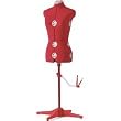 SINGER DF150 Adjustable Dress Form, Red, Medium