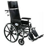 Drive Medical Viper Plus Reclining 20 Inches Flip Back & Adjustable Height Desk Arms -1 ea
