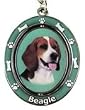 Beagle Spinning Keychain