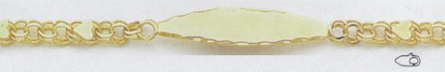 14kt Yellow Gold 6 Baby & Child ID Bracelet   DCID96 6