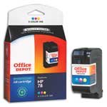 Office Depot(R) Model 78 (C6578D) Remanufactured Tricolor Ink Cartridge