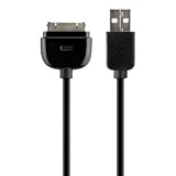 GreyMobiles Black USB 2.0 Dock Connector Data & Charge Sync Cable (2m Long Extended Cable) For iPod iPhone & iPad Models Including iPhone 4 4G 3GS 3G 2G - iPad iPad 2 - iPod Touch 1st 2nd 3rd and 4th Gen - iPod Nano (All Gens) 5th 6th - Video Classic - 2GB 4GB 8GB 16GB 32GB 64GB 80GB 120GB 160GB