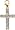 Cross, 14K White Gold Diamond Charm