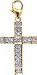 Cross, 14K Gold Diamond Charm