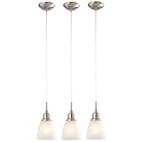 EAN 6940500314846 product image for Commercial Electric 1-Light Brushed Nickel Mini-Pendant (3-Pack ) | upcitemdb.com