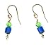 Antique Russian Blue Bead Earrings by SilverChicks