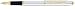 Cross Century II Medalist Fountain Pen with Polished Chrome and 23 Karat Gold Plated Appointments and 23 Karat Gold Plated Nib - Medium