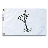 Cocktail Flag - 12x18 Nautical Nylon Flag (Single Glass)