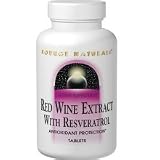 Source Naturals Red Wine Extract w/ Resveratrol , 60 tabs (Multi-Pack)