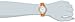 Anne Klein Women's 10/9956WTOR  Swarovski Crystal Accented Gold-Tone Orange Resin Bracelet Watch