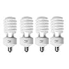 Full Spectrum Light Bulb - ALZO 45W CFL 5500K - Case of 4 - Daylight balanced - pure white light - 2800 Lumens