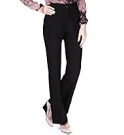 1 Button Flat Front Bootleg Trousers