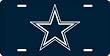 Dallas Cowboys Laser Cut Navy License Plate - SET OF 6 - Sports Merchandise