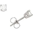 14K White Gold Diamond Stud Earrings (1/3 cttw, G-H Color, I1 Clarity)