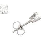 14K White Gold Diamond Stud Earrings (1/3 cttw, G-H Color, I1 Clarity)