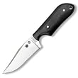 Spyderco Steet Beat Micarta Plain Edge Knife, Black