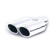 3A Racing 62-2507 Stainless Exhaust Dual Tip Oval Clamp-On