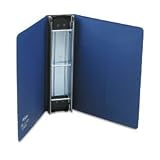 Wilson Jones Large Capacity Hanging Vinyl Binder, 2 Capacity, 8.5 x 11 Sheet Size, Blue (W365-44BL)