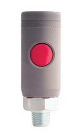 Milton 1/4in. NPT Safety Coupler  1/4in. NPT Male M Style