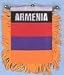 Armenia Window Mirror Hanging Mini Banner Flags - 4