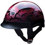 Best Price Half Helmets - Motorcycle Half Helmet 100 Tribal Red
