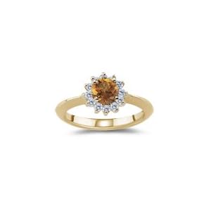 Buy 0.24 Cts Diamond and 0.39 Cts Citrine Ring in 18K Yellow Gold by mycitrinejewelry