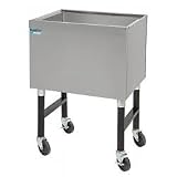 Portable Stainless Steel Ice Bin: 23 Length