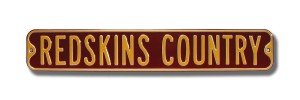 Washington Redskins Redskins Country Street Sign