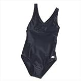 Slazenger Girls X Back Suit Black 7-8/26-28