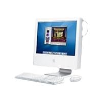 Apple iMac G5 - All-in-one - 1 x PPC G5 1.6 GHz - RAM 256 MB - HDD 1 x 80 GB - CD-RW / DVD - GF FX 5200 Ultra - Mdm - MacOS X 10.3 - Monitor : 17″ Widescreen TFT