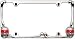 Pilot WL218-CR Chrome Skull License Plate Frame with Red LED