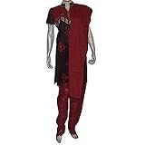 Salwar Kameez Suits Printed Embroidered Cotton Multicolored Womens Dress Size S (slk397)
