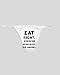 White Thong with Eat right, exercise regularly, die anyway.