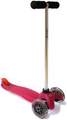 Childrens Toyshop  Third Party New : Mini Micro scooter Childrens scooter with T-bar handle - Pink