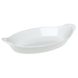 Pillivuyt Porcelain 8-1/2-by-5-Inch Oval-Eared Dish