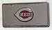 Cincinnati Reds MLB 3D Logo License Plate
