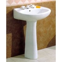 Cheviot Astral Pedestal Lavatory 21 x 17 White 8 740W21-8